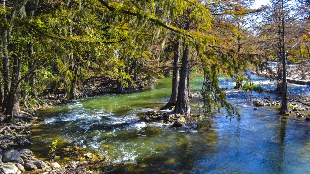 The Guadalupe River in the Texas Hill Country near San Antonio