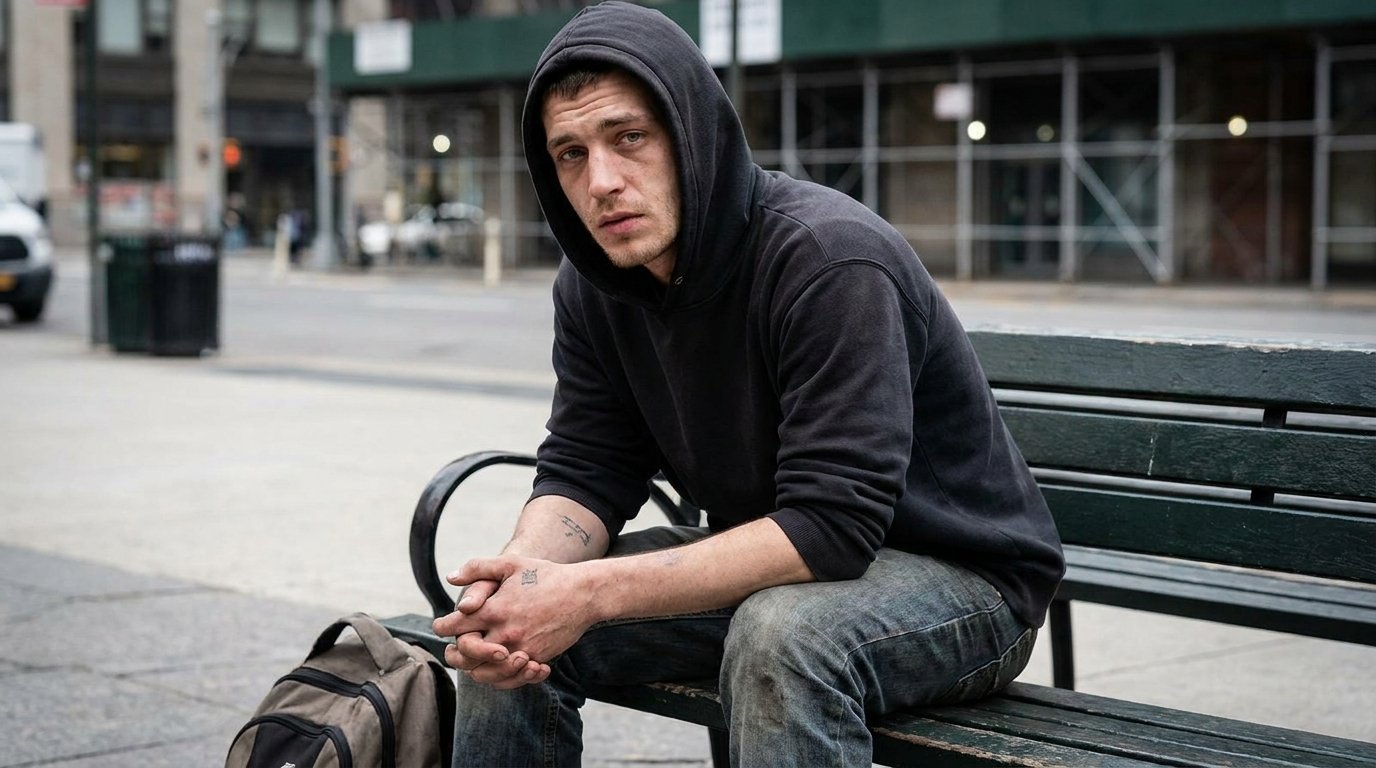 Young man struggling after a relapse before going back to TRICARE-covered treatment