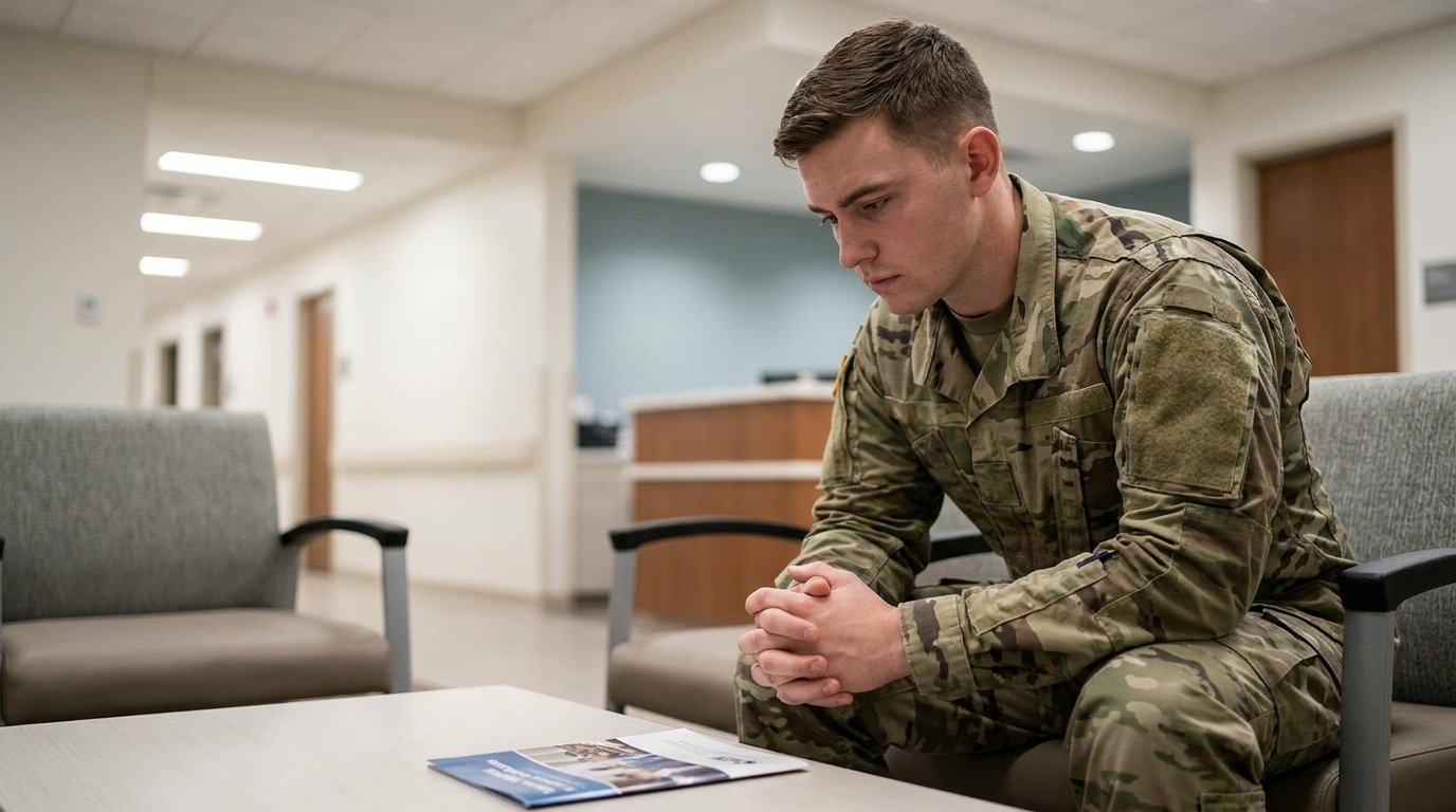 Veteran preparing CHCBP and VA paperwork to keep treatment covered after separation