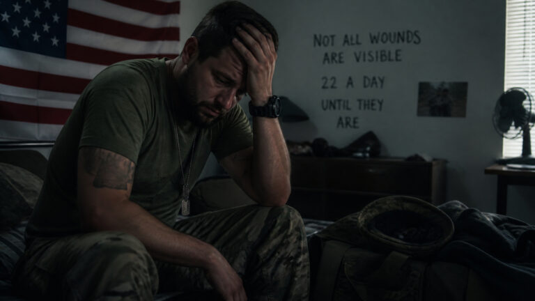 Veteran coping with the invisible wounds of PTSD after deployment